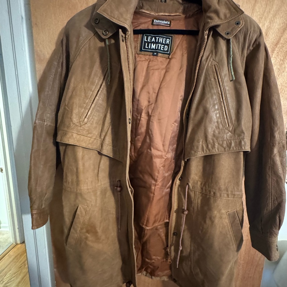 3M Thinsulate Brown Leather Jacket